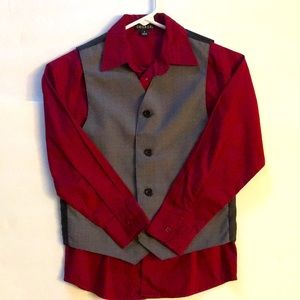 ✨Sale!Boys Formal Clothes- Vest and Shirt size 8